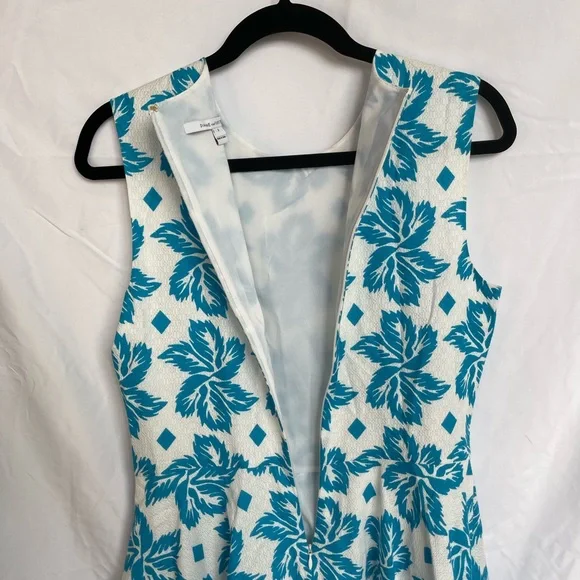 NWOT 🆕 DIANE VON FURSTENBERG Blue Floral Print Dress - Picture 4 of 7